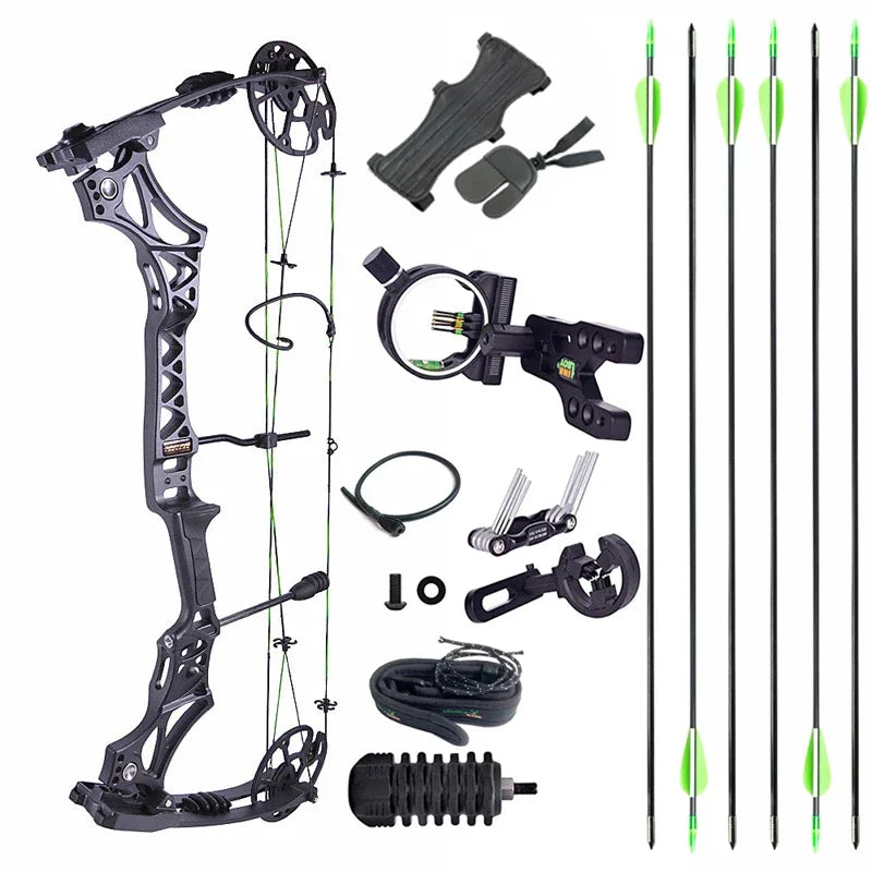 Northdraw Summit Hunting Compound Bow, 30-70 lb, 80% Let-Off