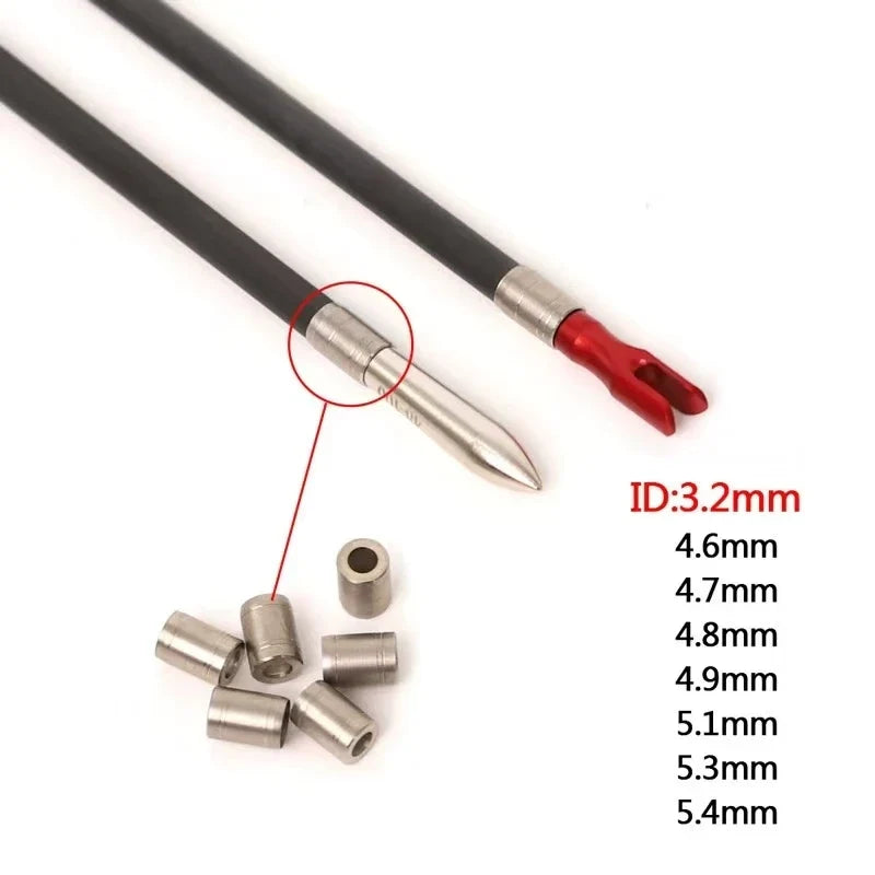 24-Pack ID 3.2mm OD 4.6-5.4 Mm Ring Bow Explosion-proof Arrow Shaft Protecter Ring Arrow
