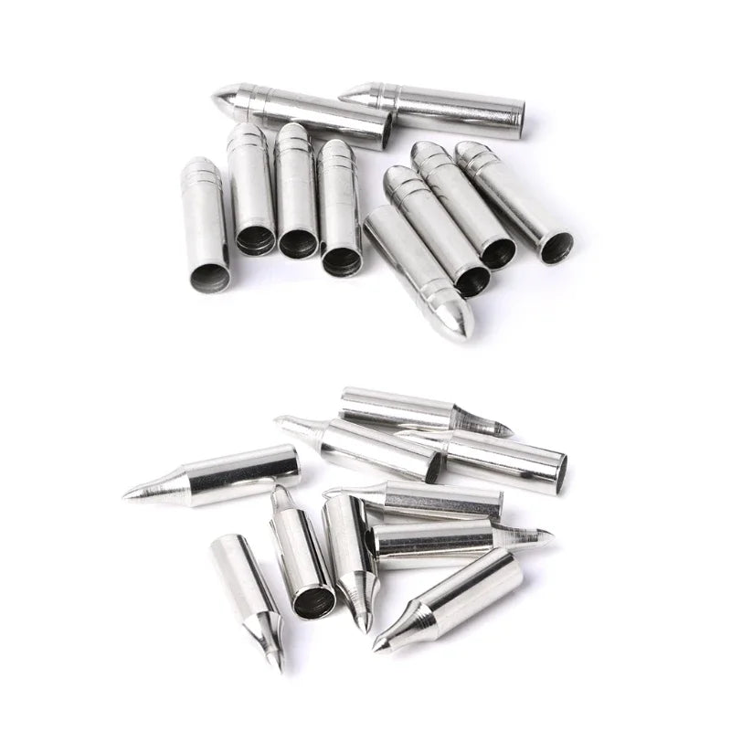 30-Pack Arrowhead Thread Carbon Fiber Arrow Compound Bow Tips Point