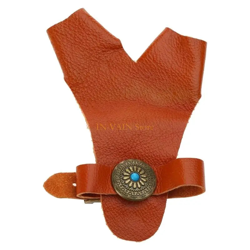 M5TC Hand Protective PU Leathers Finger Hand Guard for Recurve Compund Bow