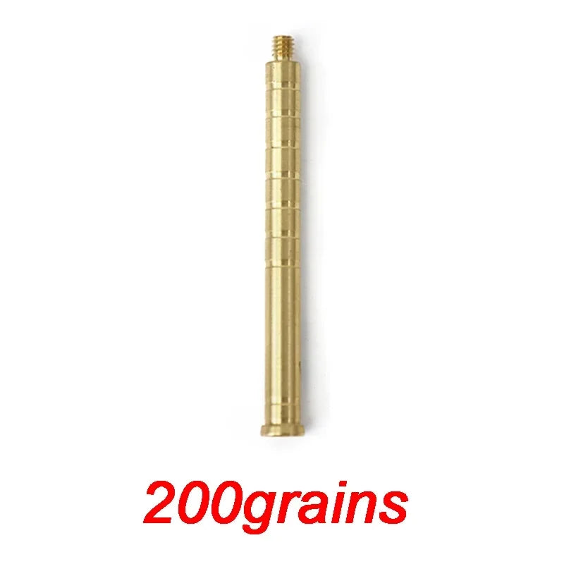 50/100/150/200/250/300/350Gr Insert Copper Connect Fit for Diameter 6.2mm Arrow Shaft 12-Pack