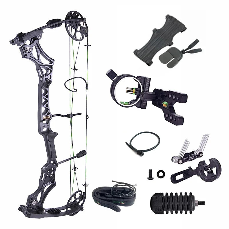 Northdraw Summit Hunting Compound Bow, 30-70 lb, 80% Let-Off