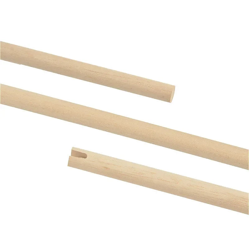 12-Pack Wooden Arrow Shaft 80cm OD 8mm with Slot Wood Shaft Traditional Bow Longbow