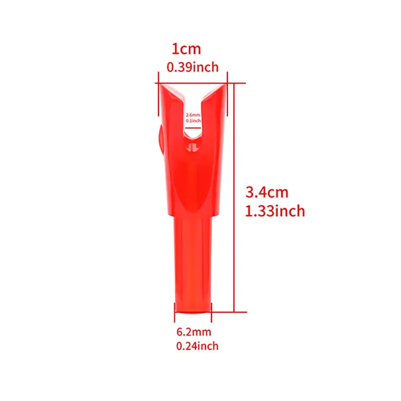 50-Pack Arrow Nock for Id 6.2mm Arrow Tail Bow Target with Bow