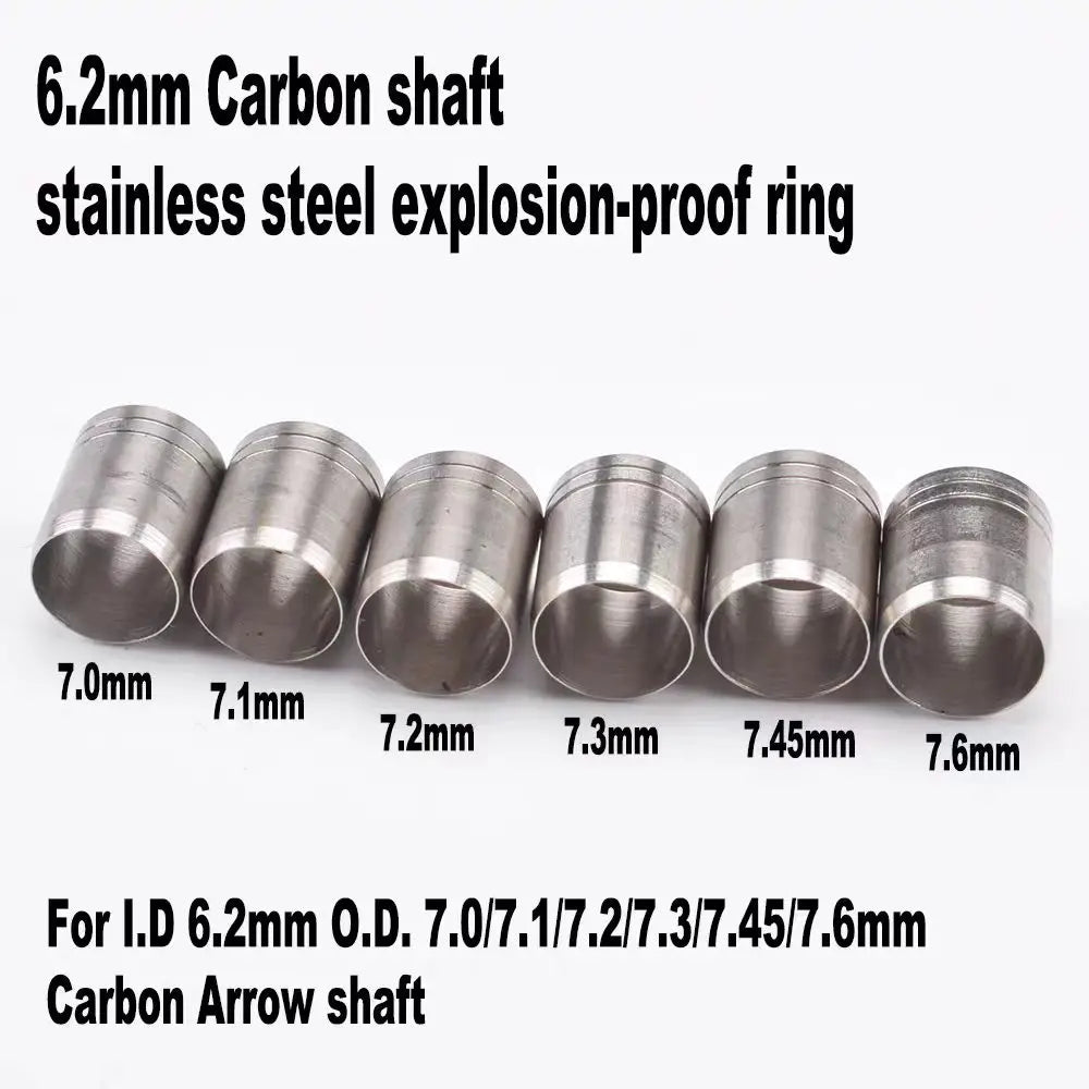 24-Pack Ring Bow Explosion-proof Arrow Shaft Protecter Ring for ID 6.2mm OD 7.0-7.6 Mm
