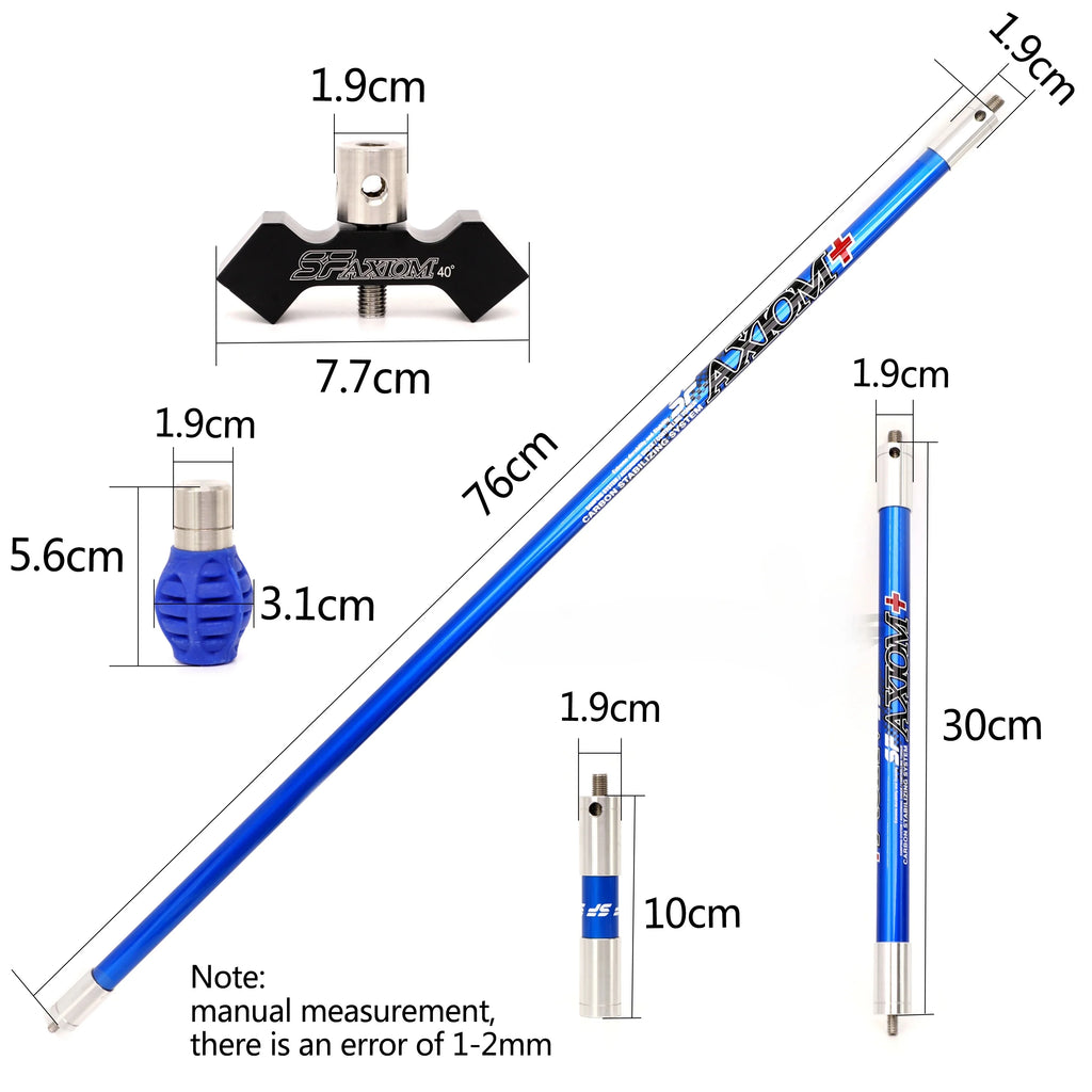 Recurve Bow Stabilizer Carbon Balance Bar Set Damper Balance System Rod V-Bar