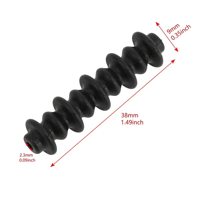 1 Pair Bow String Shock Absorber Color Silicone Sound Absorption Shock Damper for Compound