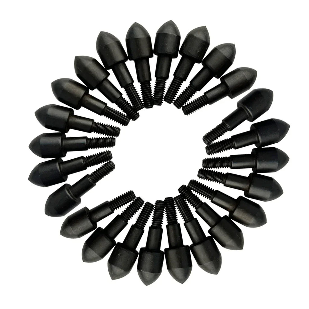 24-Pack 100grain Target Broadhead Arrow Points Field Tips Arrowhead for ID7.6mm Arrow