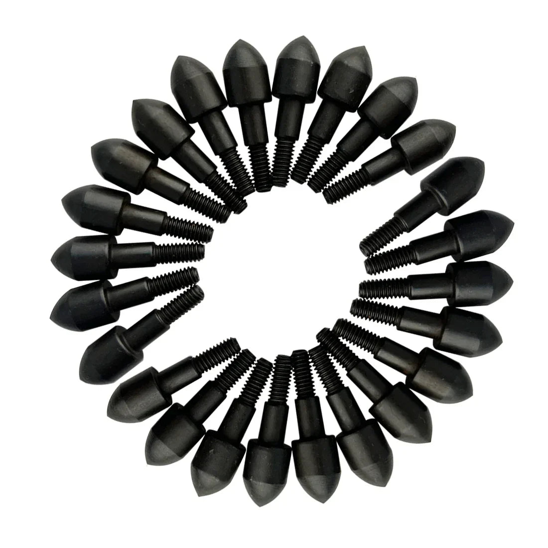 24-Pack 100grain Target Broadhead Arrow Points Field Tips Arrowhead for ID7.6mm Arrow