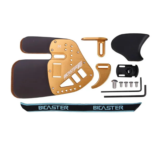 Bicaster Asa-pro Finger Tab Guard Protection Replacement Real Horsehide Cordovan+Aluminum S/m/l RH Bow