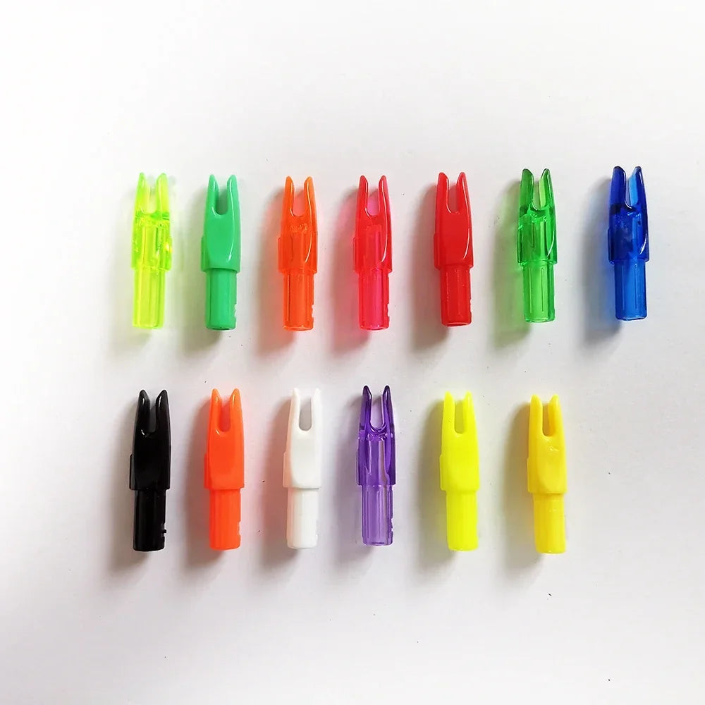 50-Pack Arrow Nocks Insert Arrow Tail for ID6.2mm Carbon Fiberglass Arrow Shaft DIY