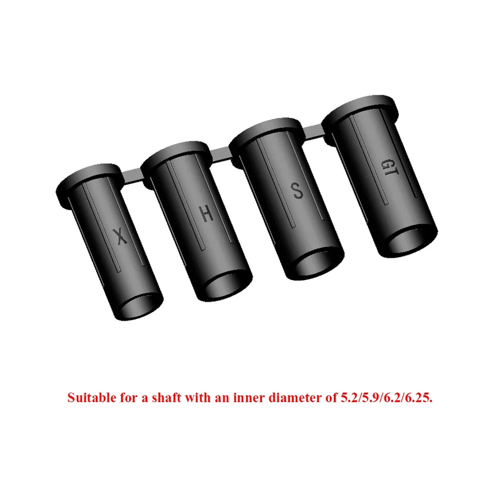 6-Pack LED Nock 4.2mm Adapter Tube Suitable ID 5.2/5.9/6.2/6.25 Shaft for Bow