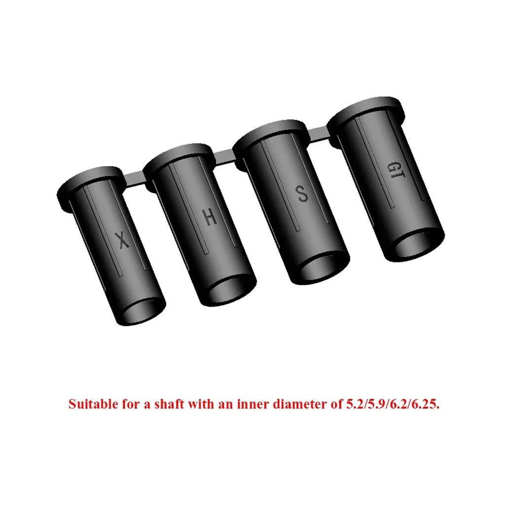 6-Pack LED Nock 4.2mm Adapter Tube Suitable ID 5.2/5.9/6.2/6.25 Shaft for Bow
