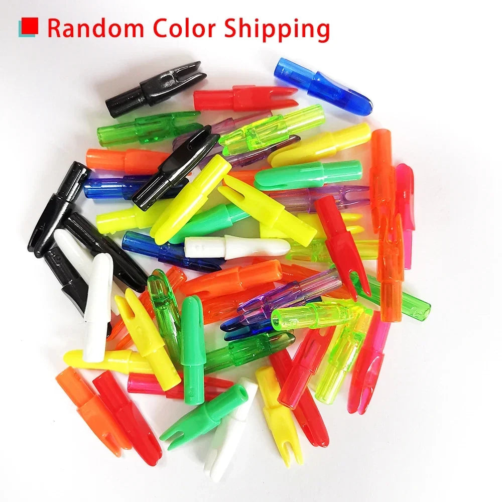 50-Pack Arrow Nocks Insert Arrow Tail for ID6.2mm Carbon Fiberglass Arrow Shaft DIY