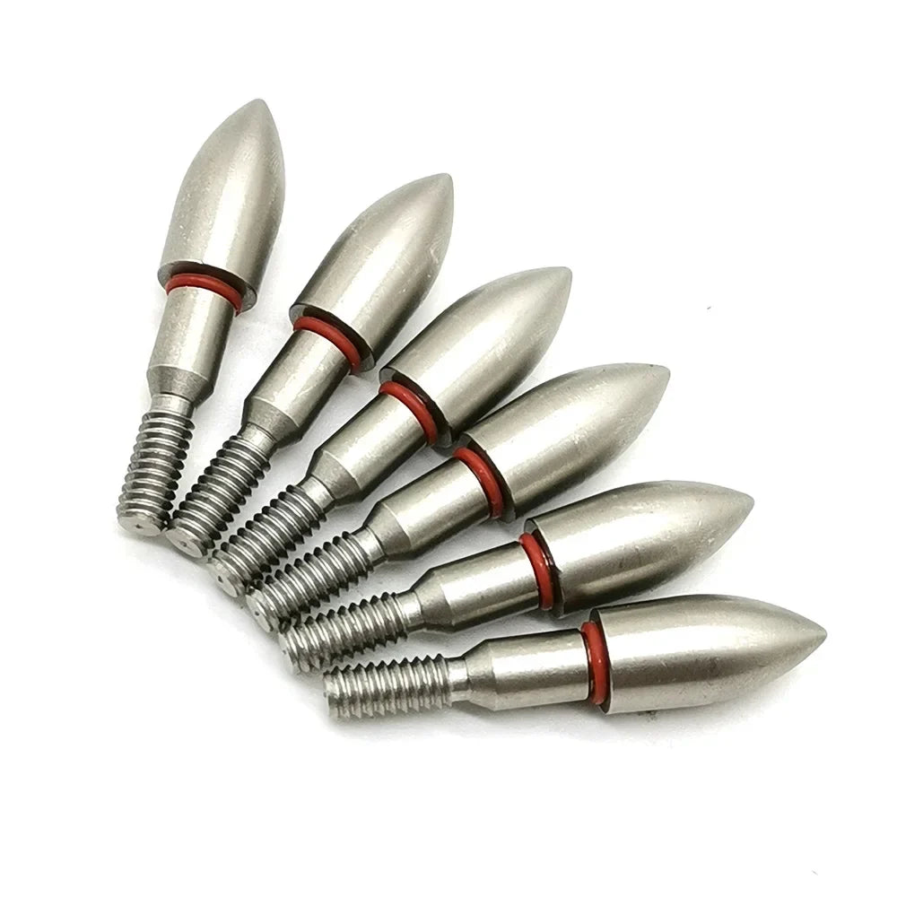 100 Grain Stainless Steel Arrow Head Arrow Tips Point for Recurve Compound Bow Arrow