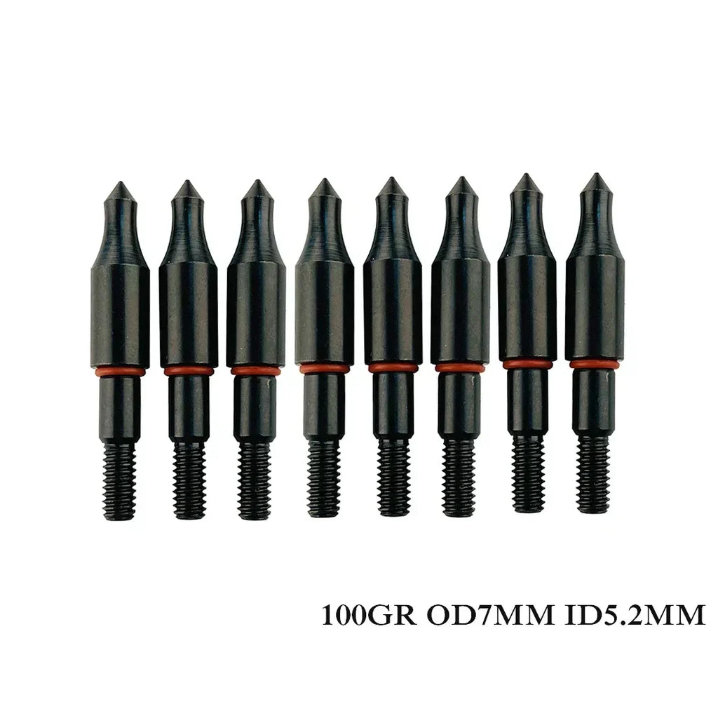 12-Pack 8-32/5-16/9-32/11-32 Arrow Points Tips 75 100 125 Grain Broadheads Arrowhead Carbon Shaft