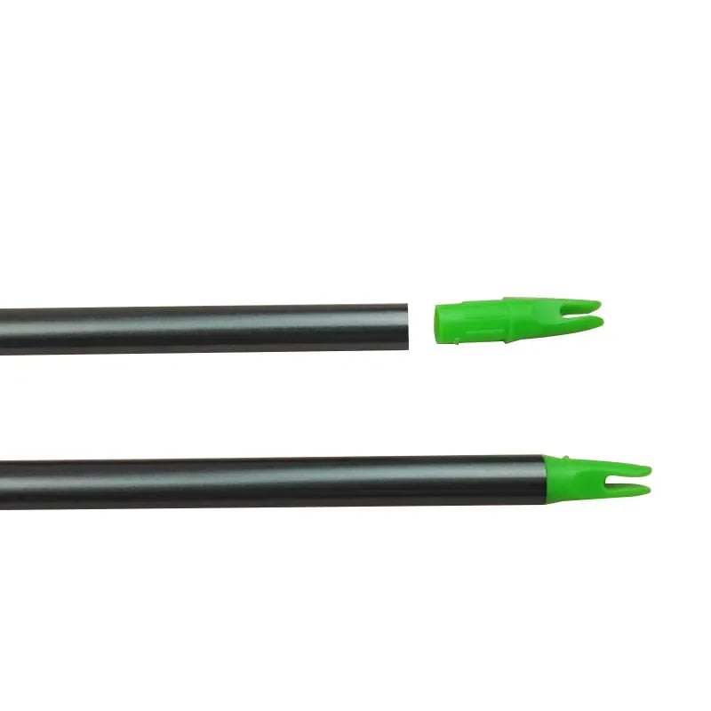 60-Pack Green Arrow Nocks Nock for Shaft ID7.6mm OD 8.8mm Plastic Arrow Tails Flecha