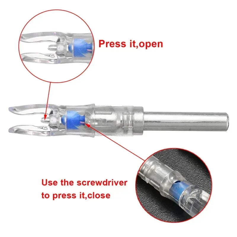 5.2mm Automatically LED Lighted Arrow Nock +Screwdriver Accessorie