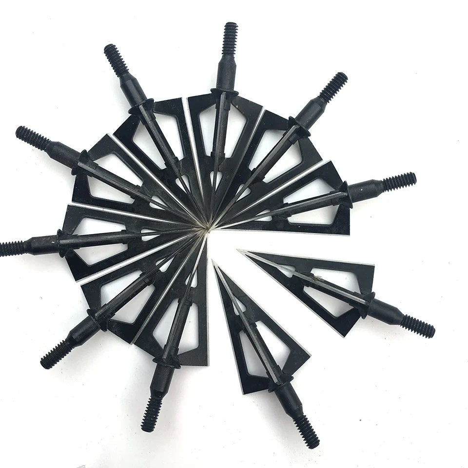 Broadheads 100gr 125gr Points Tips for Carbon Arrows Arrowheads for Bow Longbow 12-Pack