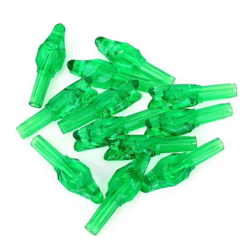 50-Pack DIY Plastic Arrow Nock Insert Tail Use for ID 6.2mm Arrow Axis