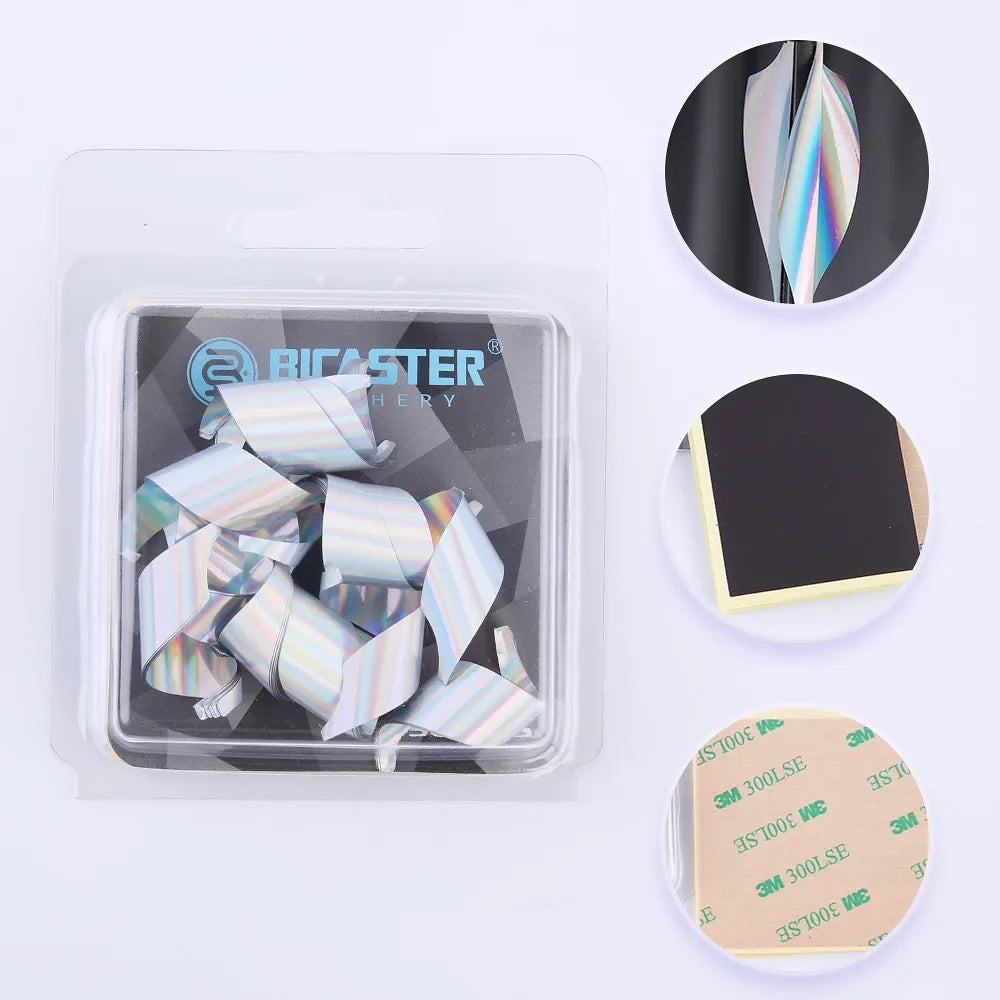 Bicaster 50-Pack 2inch Arrow Fletches Spin Vanes Left/Right Wing Spiral Plume Fletching