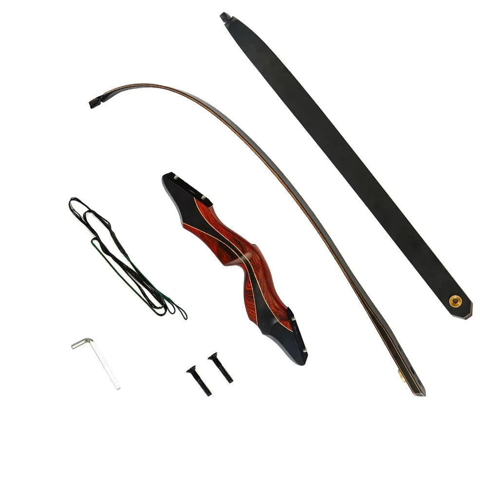 Traditional Beauty Reflection Bow and Arrow Recurve Bow Wooden Split Bow