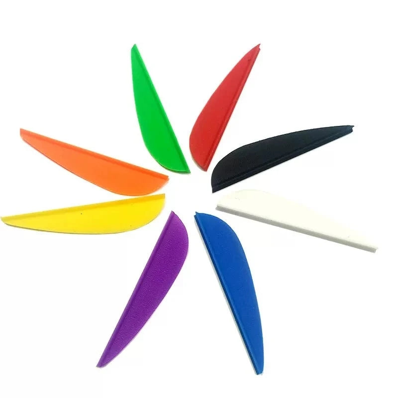 60-Pack/lot Rubber Arrow Vanes 1.75/2 / 2.5 / 3 / 4 / 5 Inches