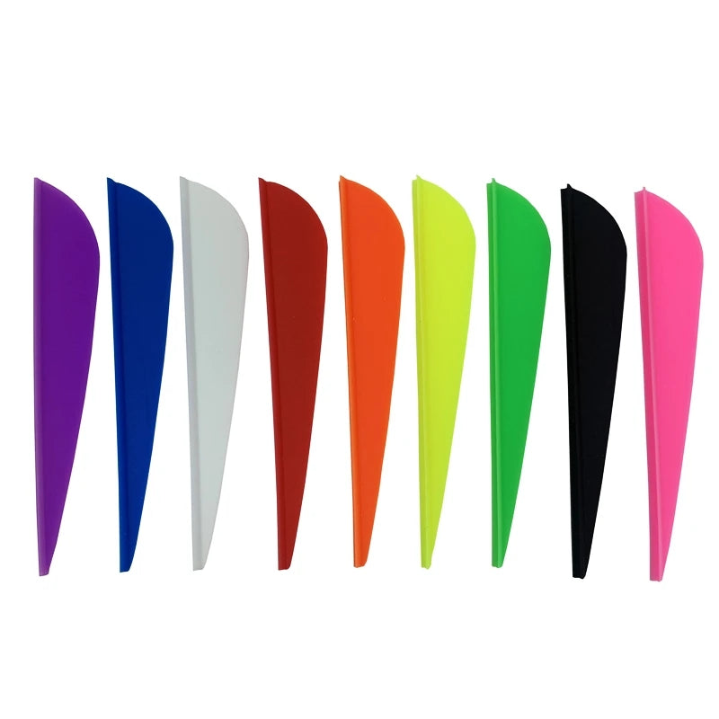 60-Pack/lot Rubber Arrow Vanes 1.75/2 / 2.5 / 3 / 4 / 5 Inches