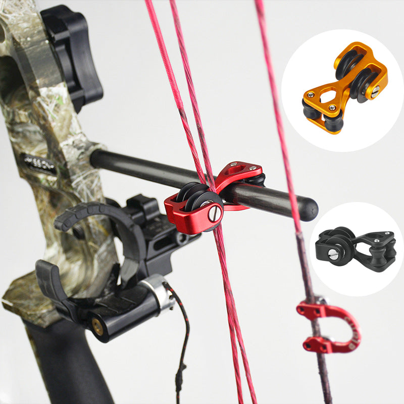 Compound Bow Kit 1/8" 3/16" Cable Slide 2m D Loop Peep Sight Aluminum Alloy