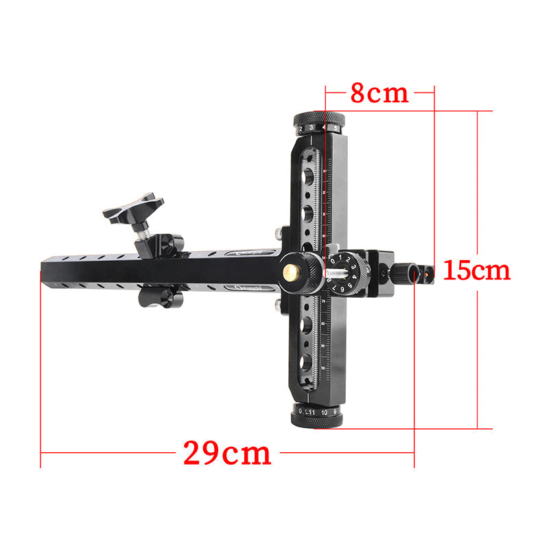Recurve Aluminum Alloy Bow Sight 1 Pins Sight Adjustable