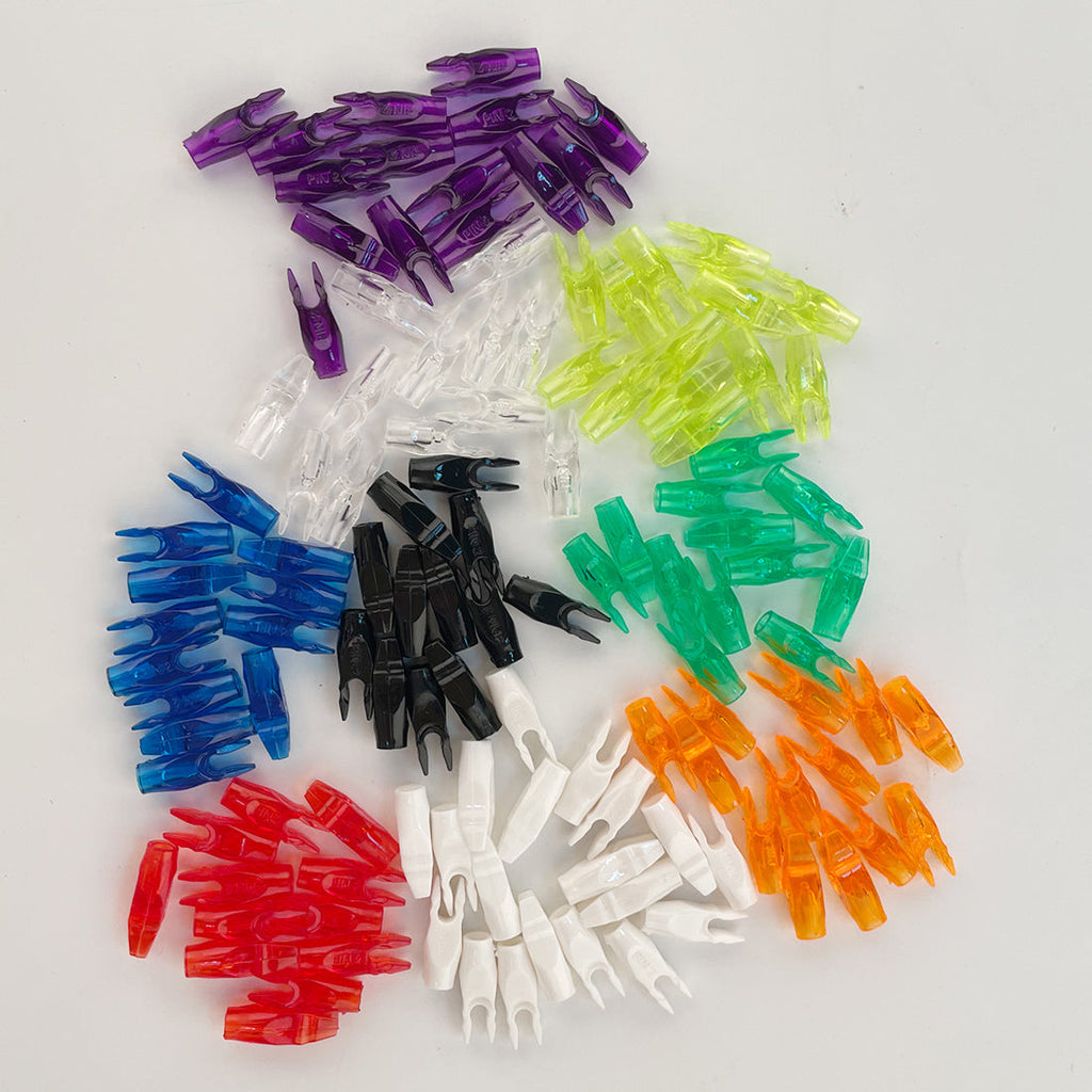 12-Pack Plastic Arrow Nocks for Carbon Arrows Compound Recurve Bow