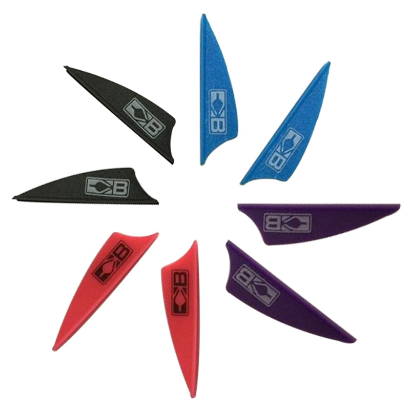 36-Pack Arrows Vanes 1.75inch Plastic Vane Feather for Carbon Arrows ID4.2mm