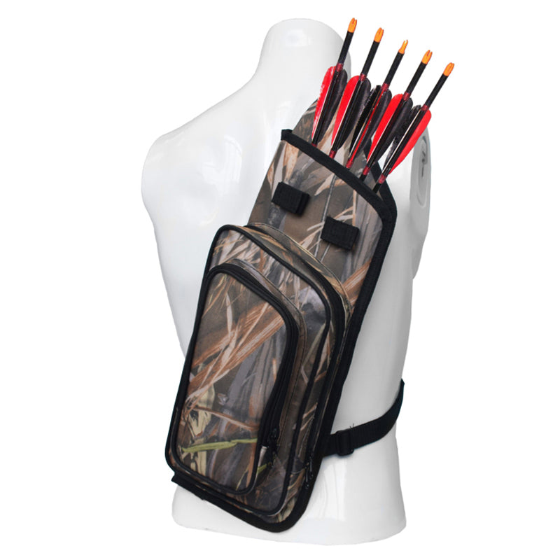 Arrow Quiver Adjustable Bag Back Arrow Quiver Tube with Back Strap Arrow Case Holder