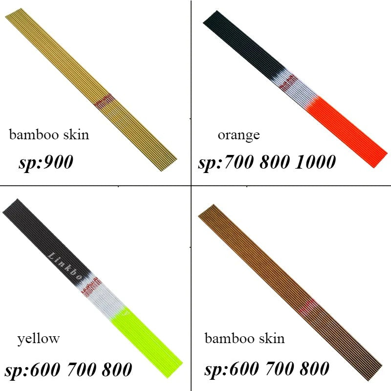 ID4.2mm Carbon Arrow Shafts 12-Pack, Spine 500-1000, 30", Cut Service, Recurve & Compound Bow