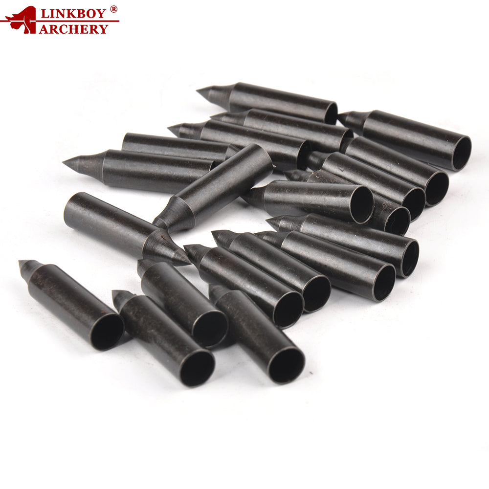 Parts 8mm Glue on Field Arrow Tips Target Point Carbon Steel Arrow Head Broadhead