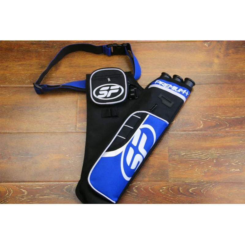 SF Arrow Quiver Shoulder Bag 3 Tubes Arrow Holder Adjustable Belt Strap Recurve Bow