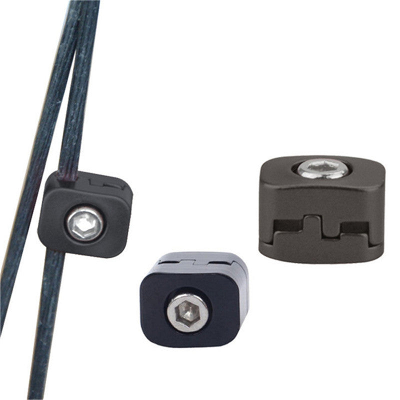 2-Pack Metal Buckle Drop Away Arrow Rest Clip Cable Fastener Clamp for Compound Bow