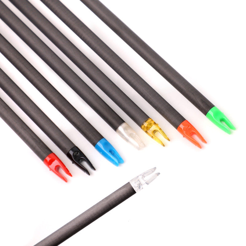 100-Pack Arrow Plastic Nocks ID 6.2mm/0.246 Inch Replacement Arrow Nocks for DIY Carbon Arrow