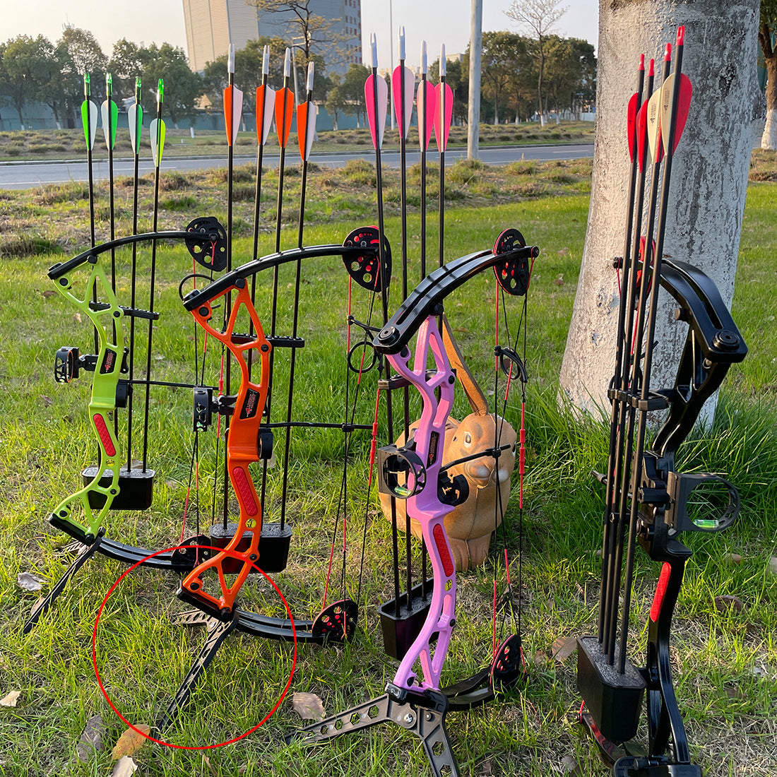 Compound Bow Stand Holder Recurve Bow Bracket Kick Rack Support Folding