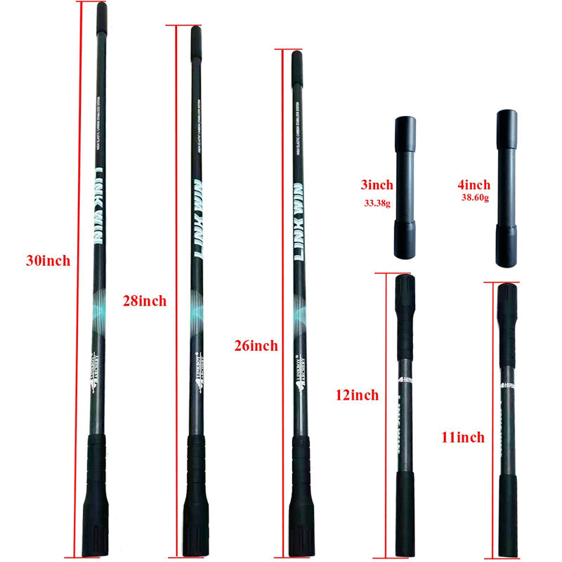 11/12/26/28/30inch 1k Carbon Balance Rod Stabilizer Removable Shaft Extender Compound Bow