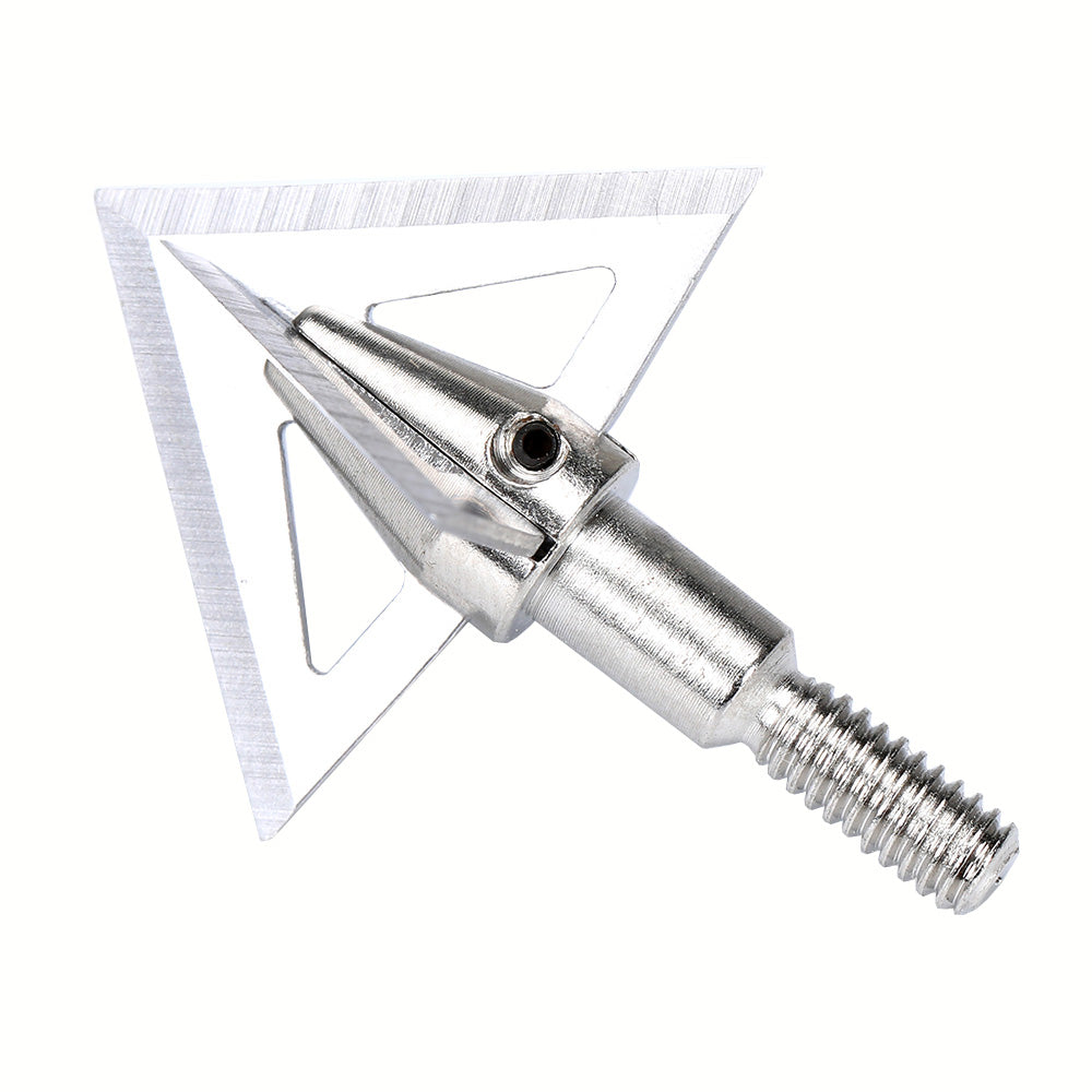 3/6/12/24/60-Pack Broadheads 100grains Cross Star Arrow Heads Tip Point DIY Arrowhead