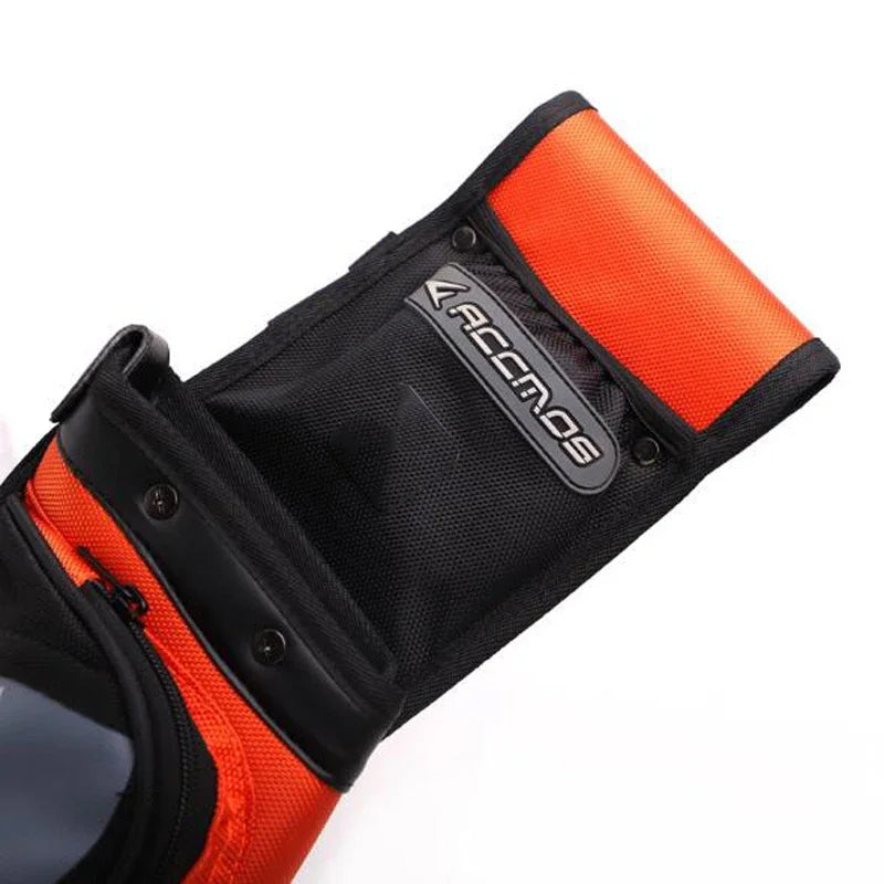 Reverse Arrow Quiver Belt Right/Left Hand Canvas Arrows Holder Bag with Adjustable Belt