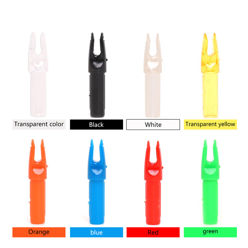 60-Pack Arrow Nocks Arrow Insert Tails Compound Recurve Bows Nocks for Sale