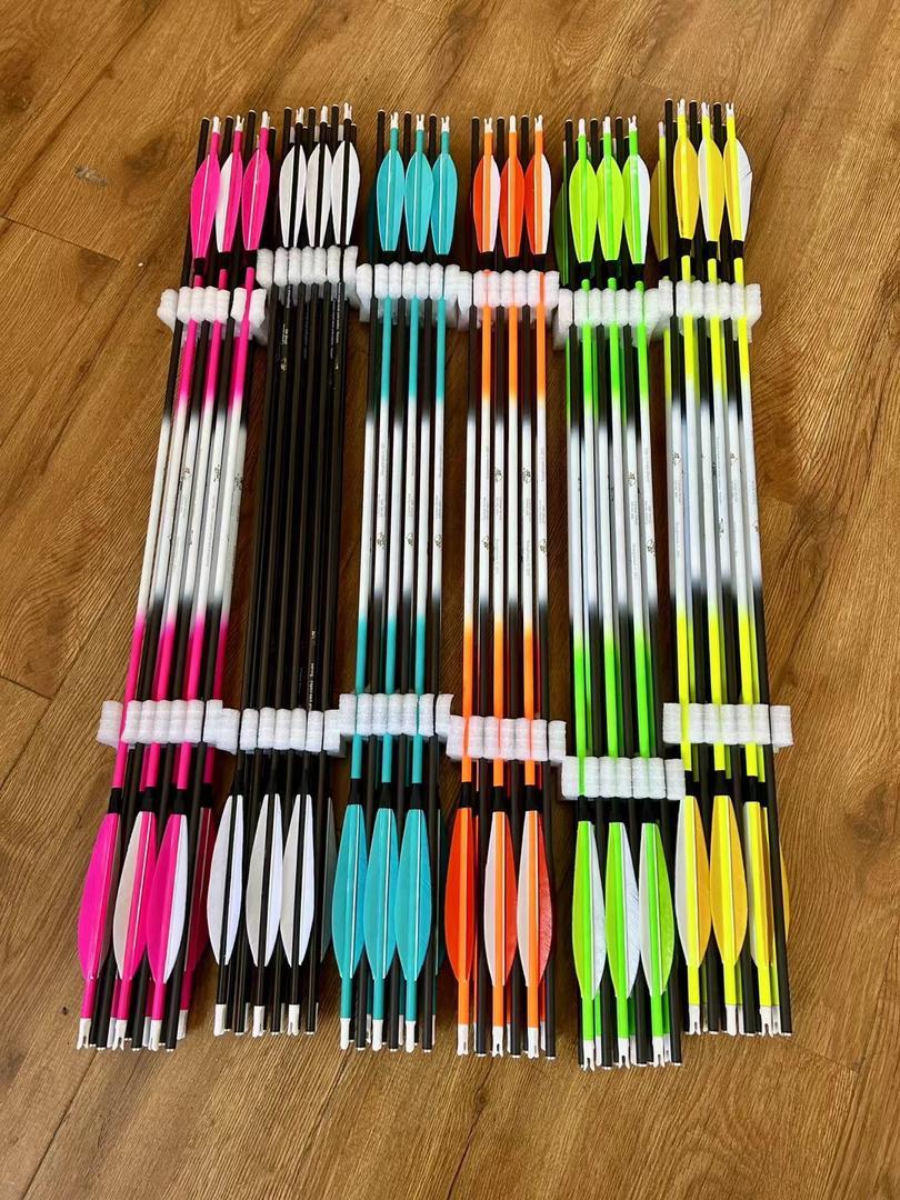 50-Pack Banana Shape 5'' Turkey Feather Fletching, Natural Arrow for Bow & Target