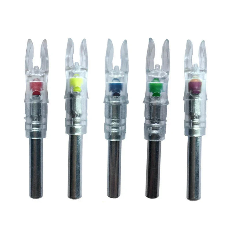 5.2mm Automatically LED Lighted Arrow Nock Compound Bow Arrows Nock +Screwdriver Accessorie