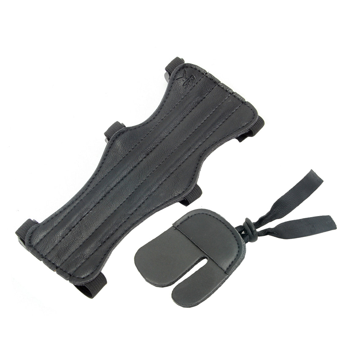 3 Finger Gloves Leather Arm Guard Chest Protector Compound Bow and Arrow
