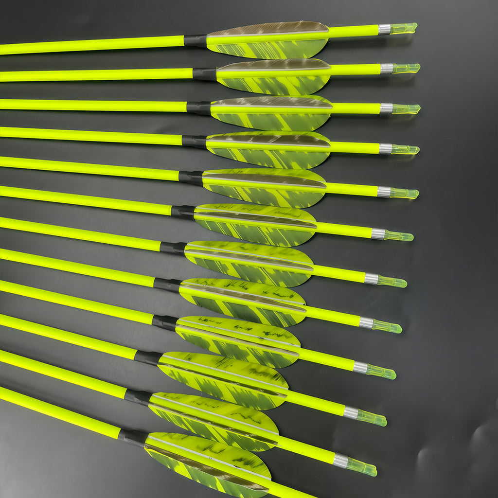 12-Pack Arrows Horseback ID6.2mm Spine 300-800 100GR Tips Fast Nock