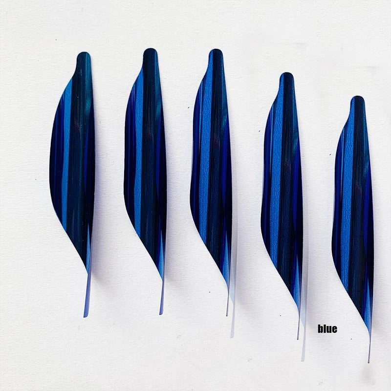 50-Pack Spin Vanes 1.8 Inch Spiral Feather Right Wing DIY Arrow with Tape Arrow