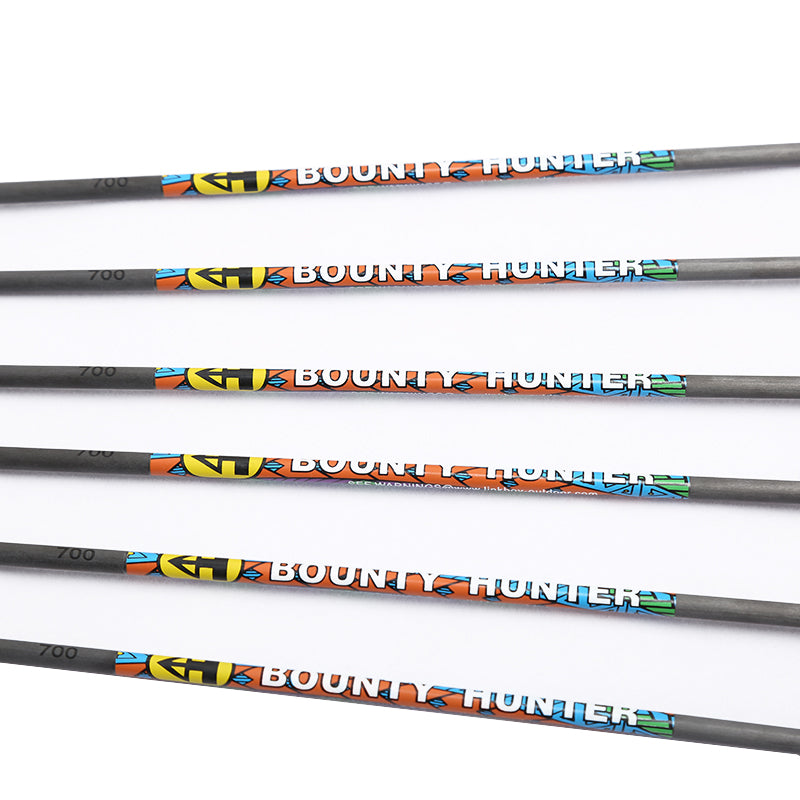 12-Pack Carbon Arrow ID 3.2mm Spine 400-1000 for Compound Bow
