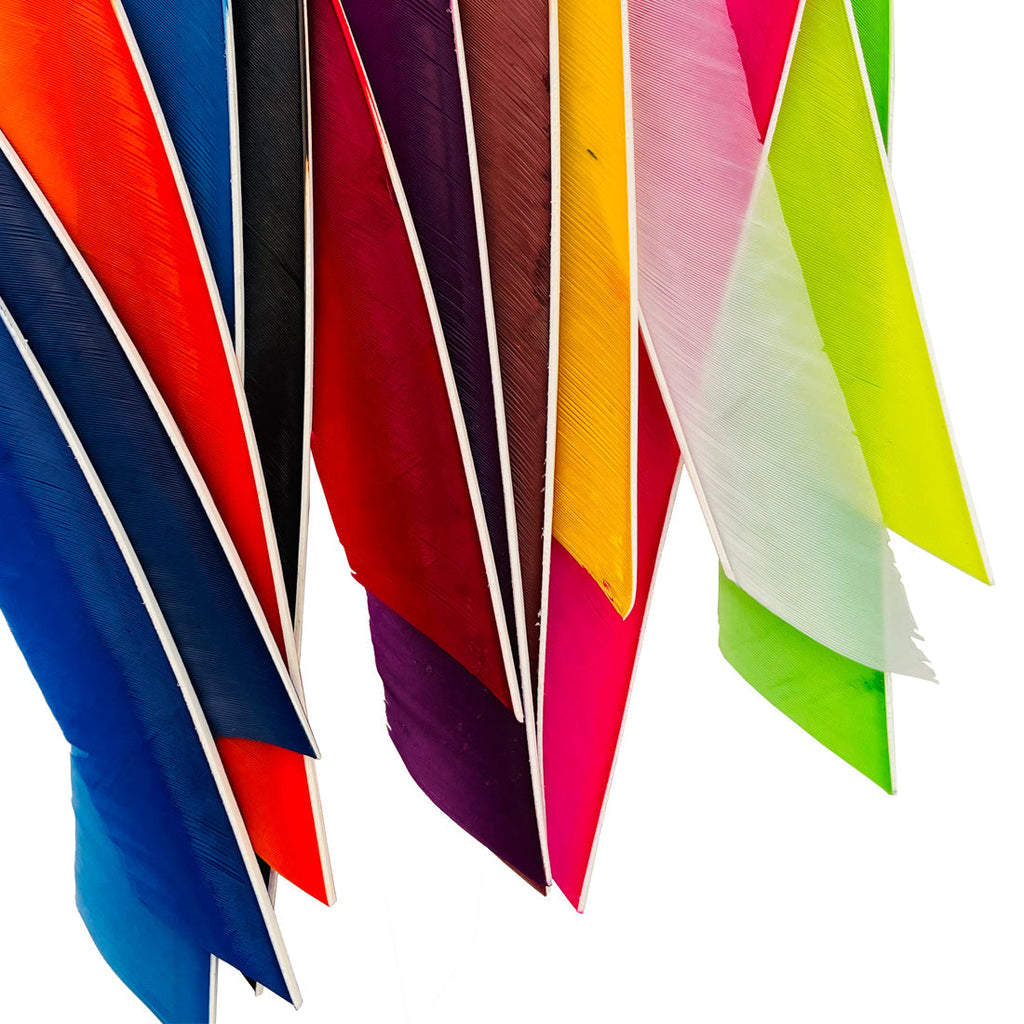 Over 18cm Full Length Turkey Feathers Arrow Fletching on the Arrow Shaft